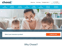 Tablet Screenshot of choosi.com.au